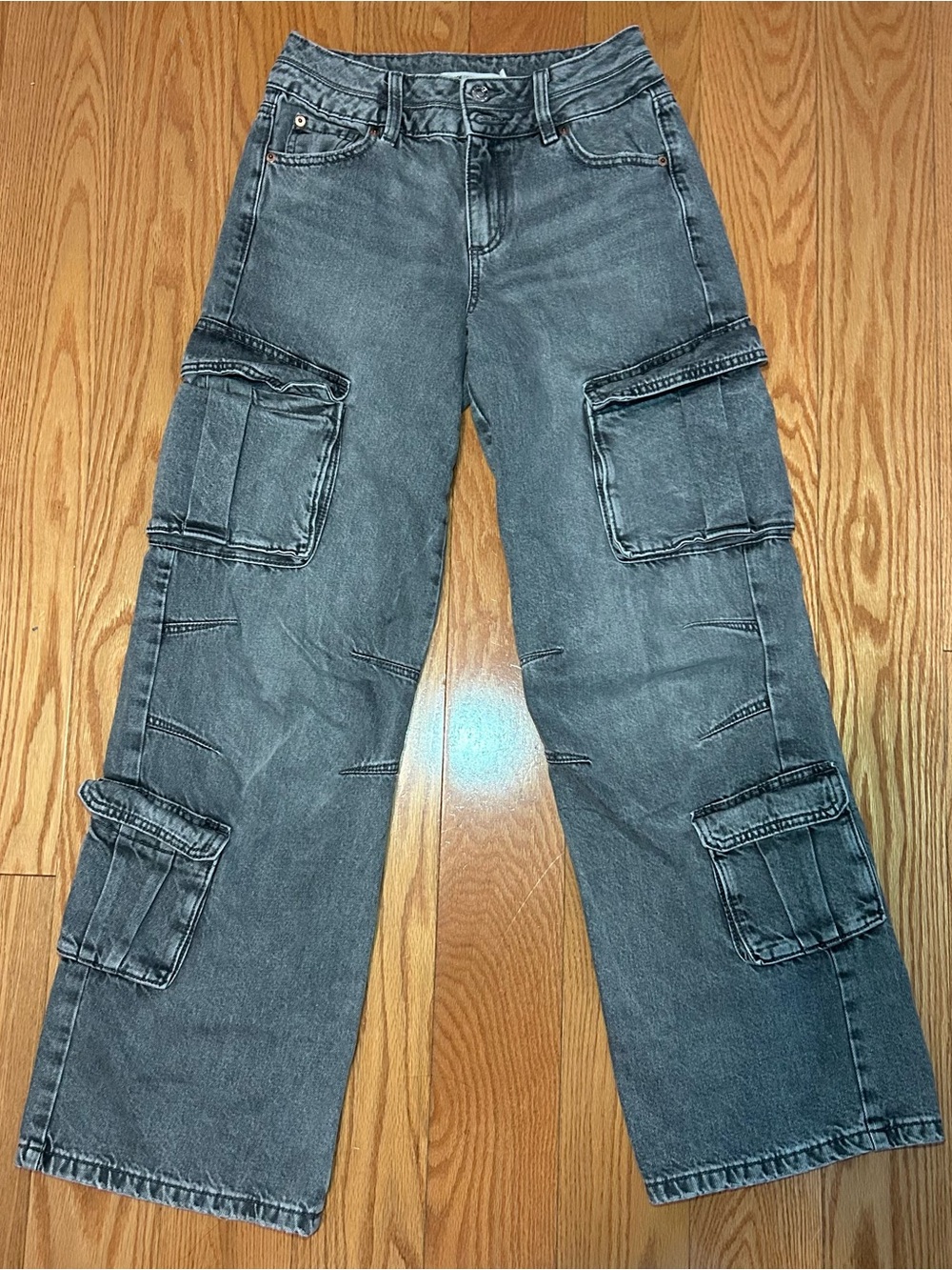 Garage Gray Cargo Jeans - Relaxed Fit
